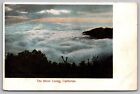 Silver Lining California Cal Birds Eye View Clouds Mountain Vintage Unp Postcard
