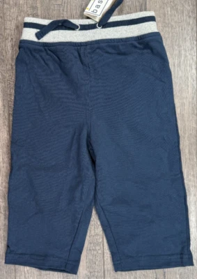 Ropa Bebé Niño Nueva Vintage TKS Basics 12 Meses Azul Gris Pantalones Foto 1 de 3