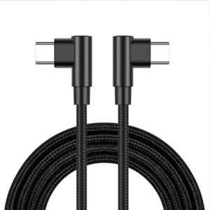 90 DEGREE Right Angle Type C to C Fast Data Sync Charger Charging Cable Lead - Photo 1 sur 15