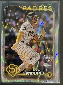 2024 Topps Chrome - RayWave Refractor #207 Jackson Merrill (RC) - Picture 1 of 2
