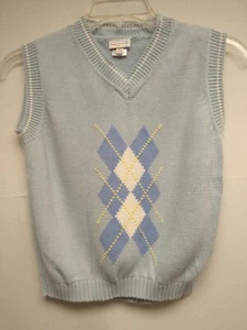 IMVP Sweater Vest: Blue Boys Sz. L - Picture 1 of 4