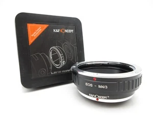 K&F Concept Adapter EOS-M4/3 für Canon EOS EF Objektiv auf M4/3 MFT Mount Kamera - Bild 1 von 3