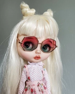 Óculos para óculos de sol Blythe armação de metal boneca Blythe acessório de roupa  - Imagem 1 de 4