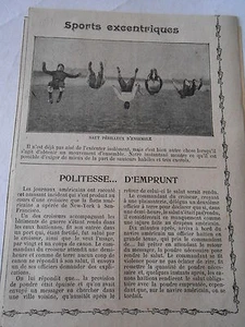 Sports Excentriques saut périlleux d'ensemble Image Print 1909 - Imagen 1 de 1