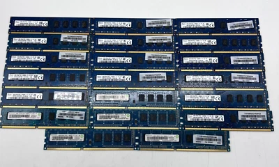 QTY: 20 Hynix 4GB PC3-12800 1Rx8 2Rx8 DIMM RAM Bundle Tested Lenovo - Image 1 of 4