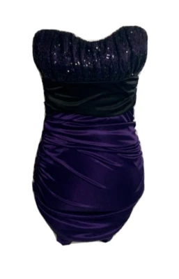 Speechless Purple Sequin Strapless Mini Dress - Изображение 1 из 4