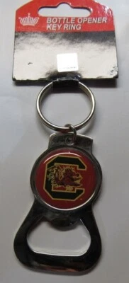 NCAA Carolina del Sur Gamecocks Abridor de Botellas Logo Llavero por Aminco Foto 1 de 2