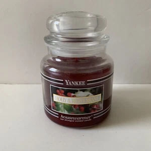 Yankee Candle Holly & Red Currant **Black Band** 14.5 oz - NEW - Picture 1 of 4