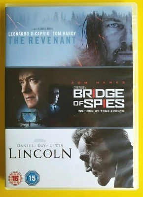 The Revenant / Lincoln / Bridge of Spies [3disc Triple Feature DVD] Free Postage - Image 1 of 4