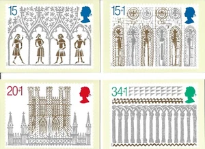 Navidad 1989. Tarjetas PHQ del 800 aniversario de la catedral de Ely - Imagen 1 de 2