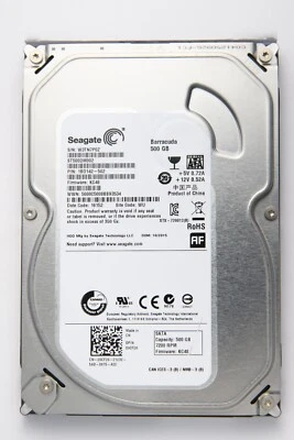 Seagate Barracuda 500GB SATA Desktop Hard Drive Model ST500DM002 P/N 1BD142-502 - Image 1 of 2