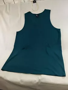 J K Knits Women’s Green Sweater Dress Size X-Large Sleeveless With Pockets - Picture 1 of 10
