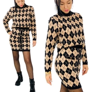 Damen 2-teiliger Strickpullover + Rock-Set perfekte Größe S/M - Bild 1 von 8