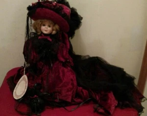 Victorian Collectors Elsie Massey 17" Mary Rose Porcelain Doll COA 355/2500 ✞  - Picture 1 of 12