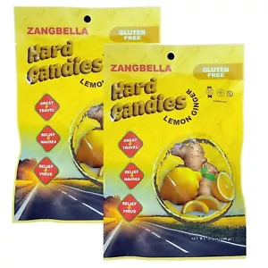 Ginger Hard Candy - Relief Nausea, Motion Sickness, Upset Stomach (2 Pack) - Picture 1 of 7