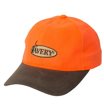 AVERY GHG COTTON TWILL LOGO BALL CAP HAT UPLAND BLAZE ORANGE BROWN - Image 1 of 4