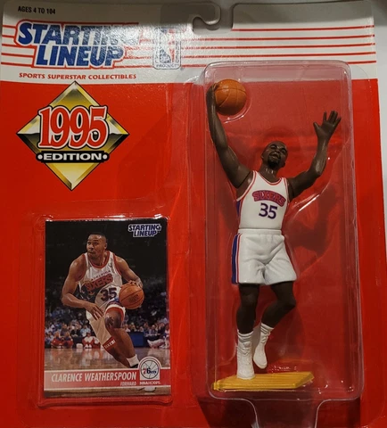 1995 Starting Lineup SLU Figure Clarence Weatherspoon Philadelphia Sixers New Cover