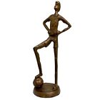 Statuette de footballeur football style antique bronze figure coupe trophée