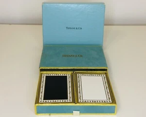 Genuine Tiffany & Co Vintage Collectable Playing Cards Card Game Black & White - Picture 1 of 12