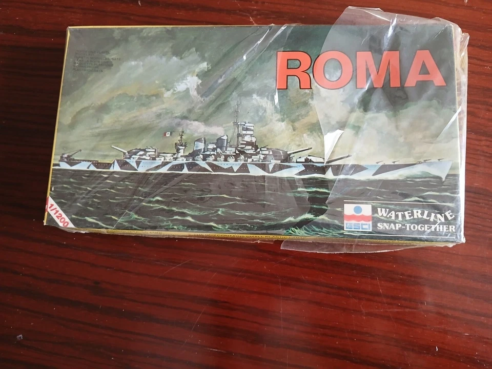 Esci Corazzata battleship Roma 1/1200 Marina Militare Italiana Sealed - Immagine 1 di 1