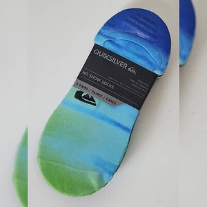 QUIKSILVER NO SHOW CALCETINES HOMBRE 5 PARES ZAPATO TALLA 6-12 MULTICOLOR - Imagen 1 de 4