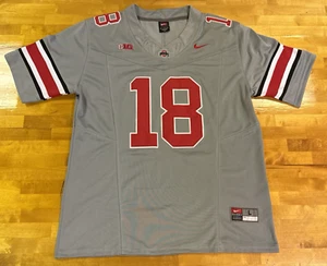 Ohio State #18 Marvin Harrison JR Gray 2023 F.U.S.E Limited Jersey Mens Sz L VGC - Picture 1 of 16