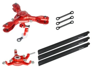 MH CNC Triple Carbon Fiber Blades Conversion set (RED) - BLADE 230S / V2 / Smart - Picture 1 of 1