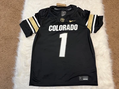 Colorado Buffaloes Black Gold Size Medium  Dri-Fit Football Jersey - Image 1 of 4