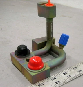 NEW, MANIFOLD-TUBE ASSEMBLY, AC COMPRESSOR ; 6015593 , 4109043 , 0792600P; M1114 - Picture 1 of 8