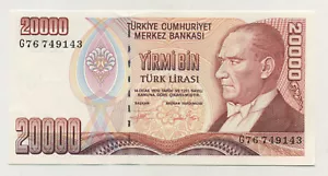 Billete Turquía 20000 liras L.1970 (1995) Pick 202 UNC sin circular G76 - Imagen 1 de 2
