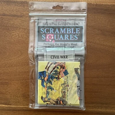 Scramble Squares Civil War American Military Puzzle 9 Square Piece Brain Teaser - Image 1 of 3
