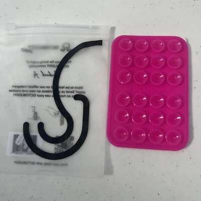 Octobuddy Max Silicone Suction Phone Case Adhesive Mount New Hot Pink