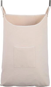 Laundry Collector Laundry Hamper Door Hanging Laundry Bag With Hooks beige 65li - Picture 1 of 2