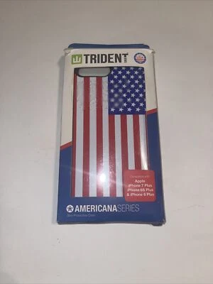 Funda protectora delgada para teléfono Trident Americana Series para iPhone 6/7 Plus bandera de Estados Unidos Foto 1 de 4