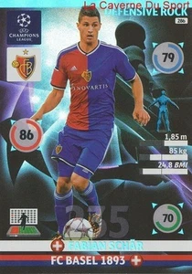 286 FABIAN SCHAR FC.BASEL DEFENSIVE CARD CHAMPIONS LEAGUE ADRENALYN 2015 PANINI - Picture 1 of 1