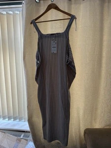 Zara Beige Knit Dress Long Sleeveless, Size Small New With Tags - Picture 1 of 6