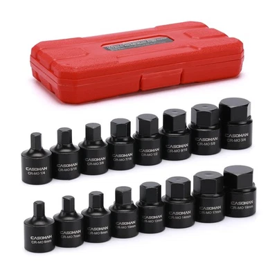 16 Piece 3/8 Inch Drive Low Profile Impact Hex Driver Set, Cr-Mo, 1/4"-3/4", ... - Image 1 of 4