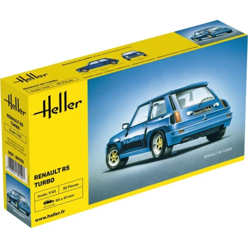 RENAULT 5 TURBO KIT 1:43 Heller Kit Auto Modellino Nuovo - Immagine 1 di 1