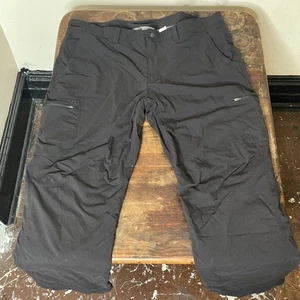 LL Bean Cresta Performance Pants Black Grid Fleece Lined Size 40x30 508240 - Picture 1 of 9