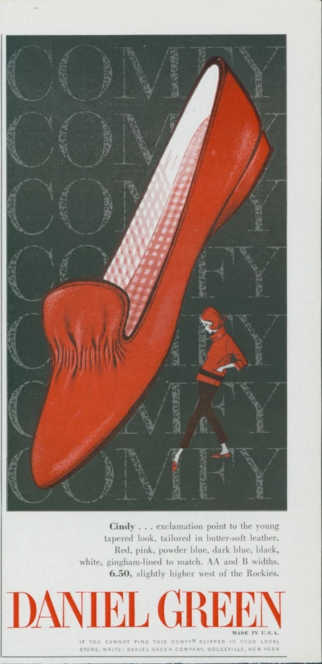 Zapato Daniel Green Cindy 1961 aspecto cónico joven cuero a medida anuncio juvenil MC1 Foto 1 de 1