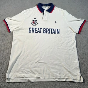 Polo Ralph Lauren Para Hombre XL Gran Bretaña Cresta Calce Clásico Bordado - Imagen 1 de 7