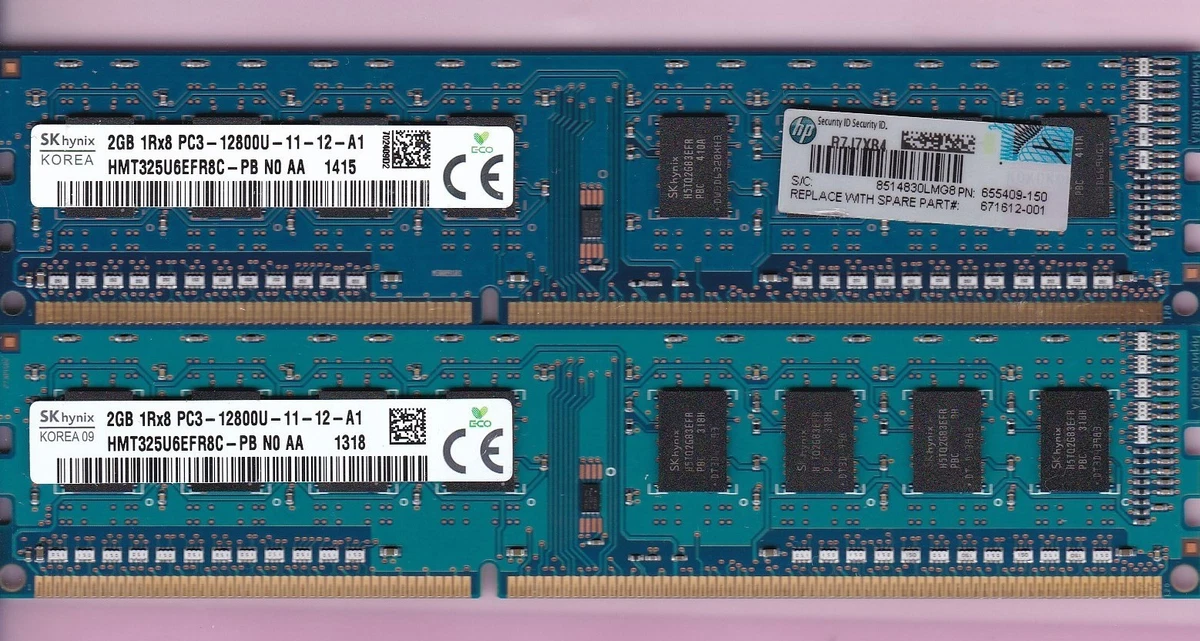 SK hynix PC3-12800 (DDR3-1600) Computer Memory (RAM) for sale - eBay