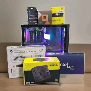 SUPER FAST Custom OC Gaming PC AMD 9600x Corsair 32GB 1TB SSD Intel B580 Win 11 - Picture 1 of 13
