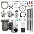 T04e Universal Turbo T3 Flange Bov Adapter Pipe Wastegate Turbocharger Kit