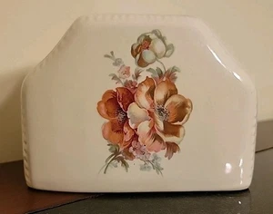 Soporte de cepillo de dientes vintage de cerámica Athena blanco roto floral - Imagen 1 de 7
