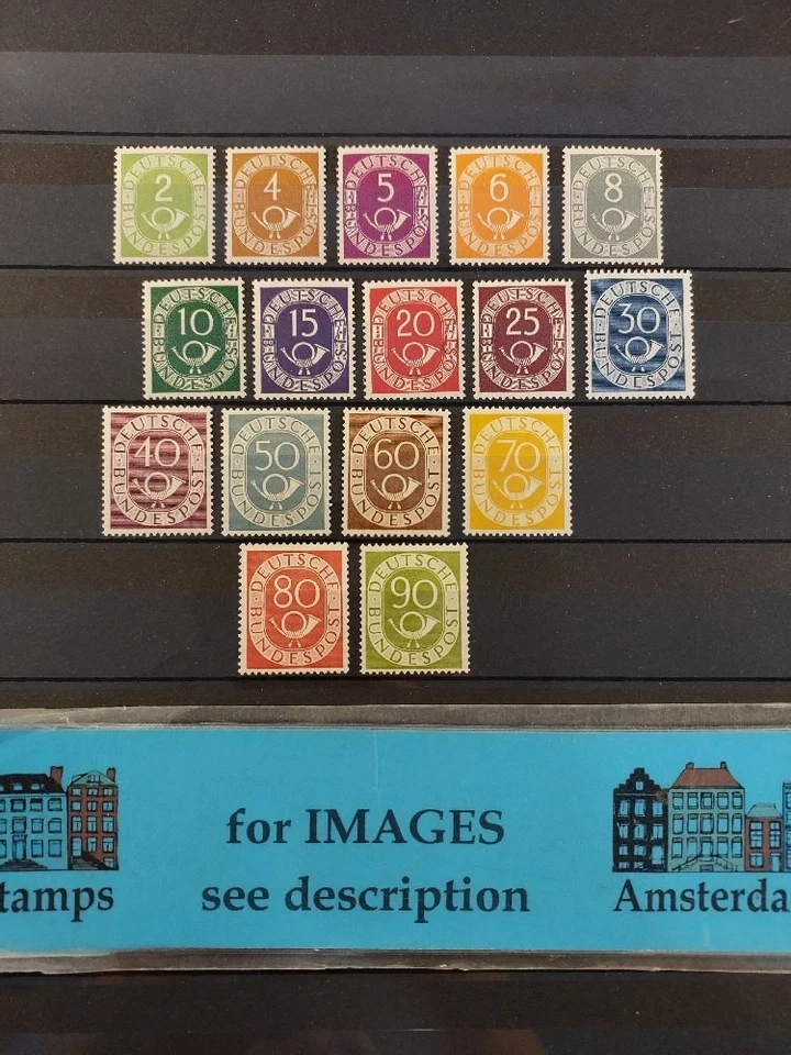 Germany Bund 1951 Posthorn very fine MNH good set TOP! - Image 1 of 1