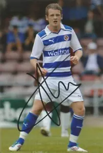 READING: JAKE TAYLOR SIGNED 6x4 ACTION PHOTO+COA - Picture 1 of 1