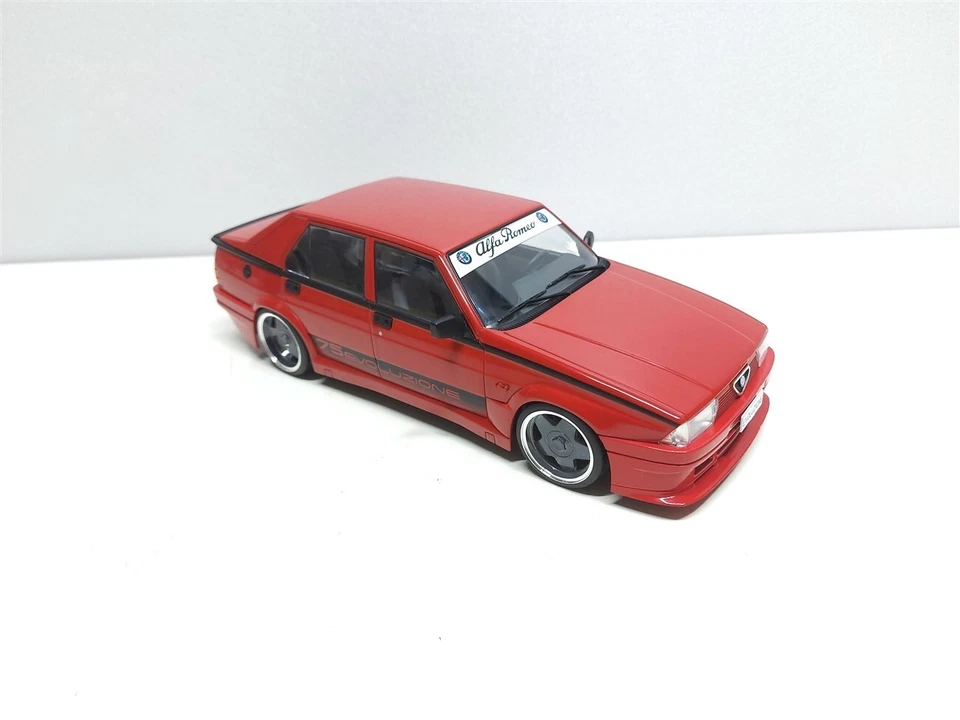 Alfa Romeo 75 Turbo Evoluzione Tuning Rosso del 1987 - 1/18 Artigianale base MCG - Immagine 1 di 4