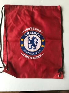 "Bolso de cincha Chelsea FC 100 años centenario 16"" X 13"" rojo" - Imagen 1 de 2