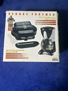 George Forman Grill und 4 Tassen Kaffeekanne Toast schneller - Bild 1 von 6